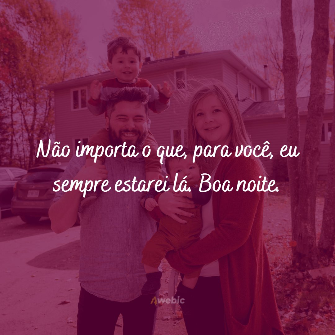 mensagens de boa noite para família
