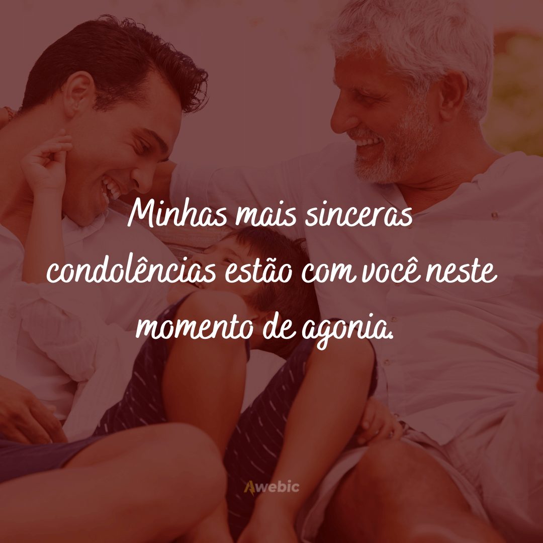 Mensagens de apoio para quem perdeu avô