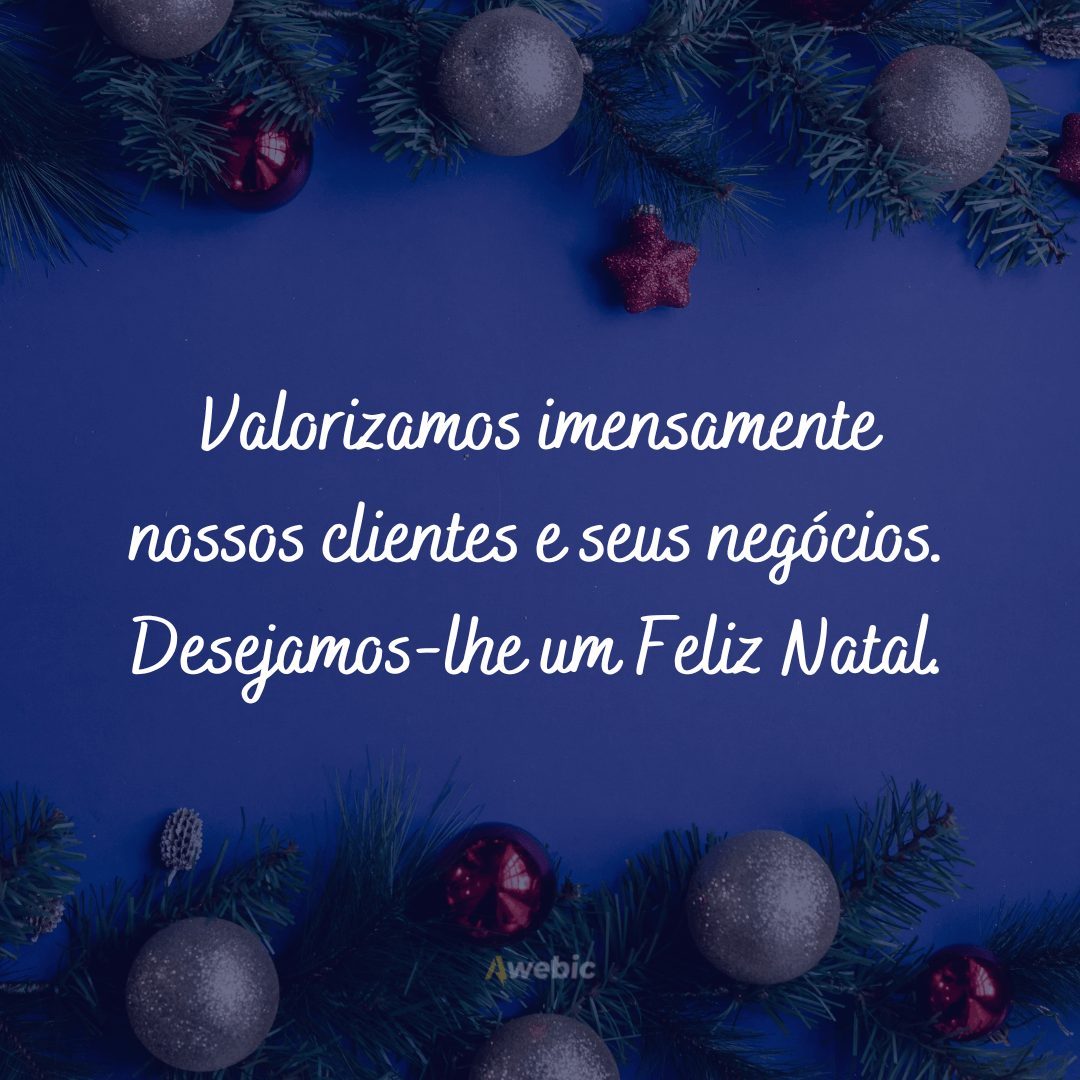 Frases de boas festas para clientes