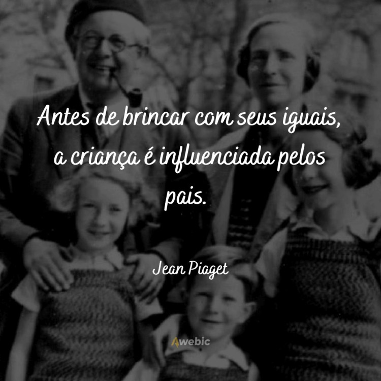 Frases de Jean Piaget carregadas de pensamentos