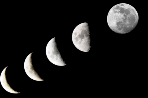 Fase da Lua de 15/05/2025: a energia da Lua Minguante e os planetas visíveis