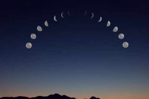Fase da Lua 05/05/2025: Lua Crescente, chuva de meteoros Eta Aquáridas