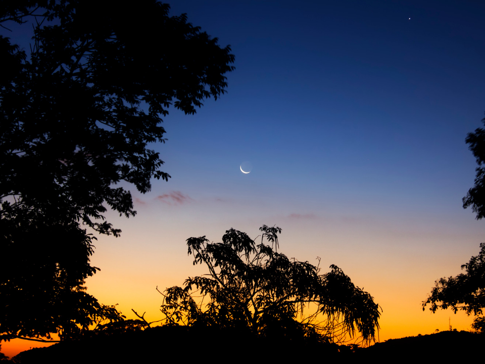 Lua crescente dia