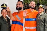 Amauri Fernandes vai de uniforme de gari à formatura da esposa no Exército, celebra conquista de Amanda Guedes e representa parceria de 25 anos de casamento