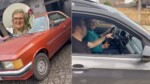 Tia Nedi leva sobrinhos à escola por décadas em um Opala, chega aos 81 anos e recebe da família um Volkswagen T-Cross automático como agradecimento em SC